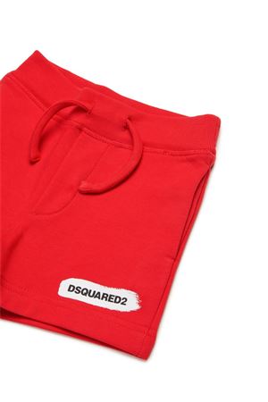 Bermuda in cotone rosso DSQUARED KIDS | DQ2162D0A2FDQ415